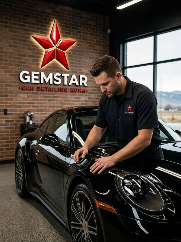 Gemstar detailer at work in Kuna shop